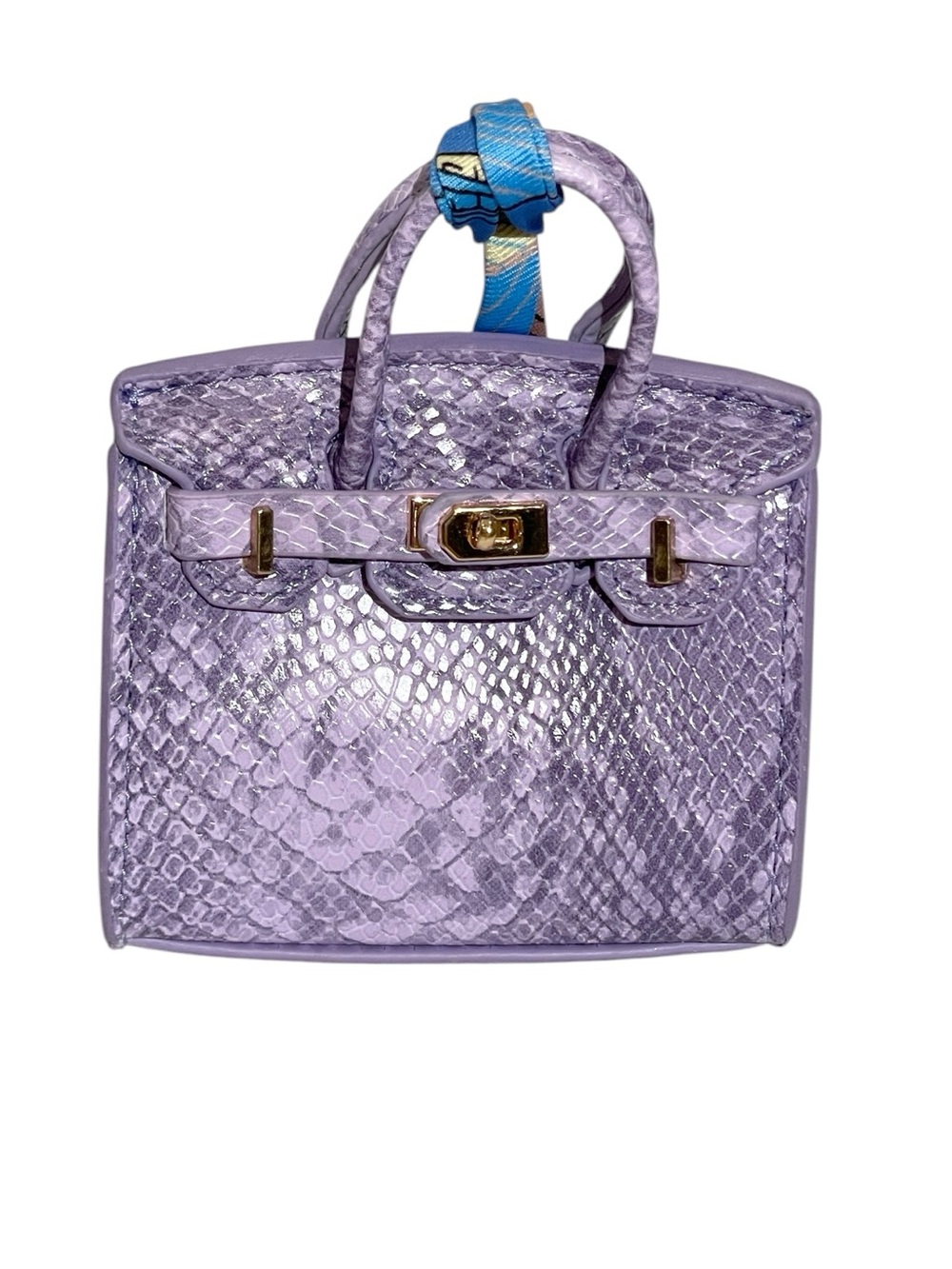 🆕 💜 Lavender Python-Embossed AirPods Case 💜 🆕 - Picture 3 of 7